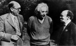 Itzik Feffer, Albert Einstein e Solomon Mikhoels negli Stati Uniti, 1943